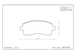 ENDLESS BRAKE PADS FOR VW GOLF VIII CLUB SPORT (REAR) EIP348