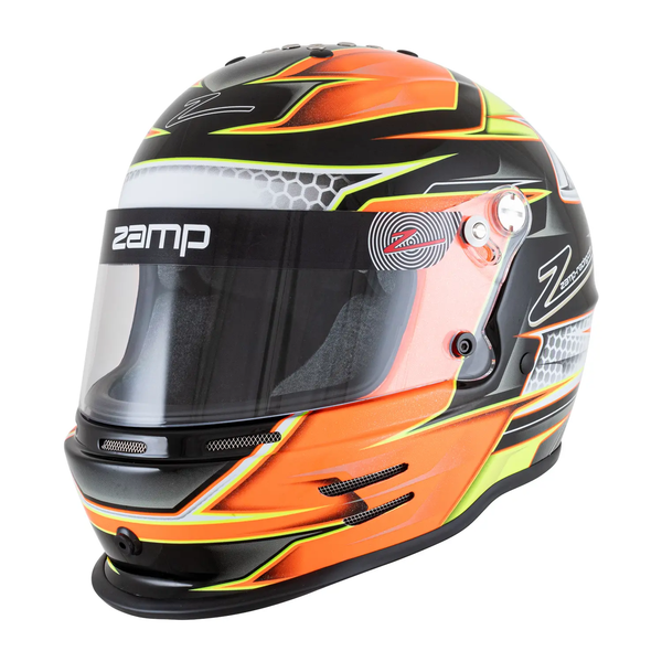 ZAMP RZ-42Y YOUTH ORANGE YELLOW HELMET