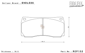 ENDLESS BRAKE PADS FOR ENDLESS 6 POT RCP152