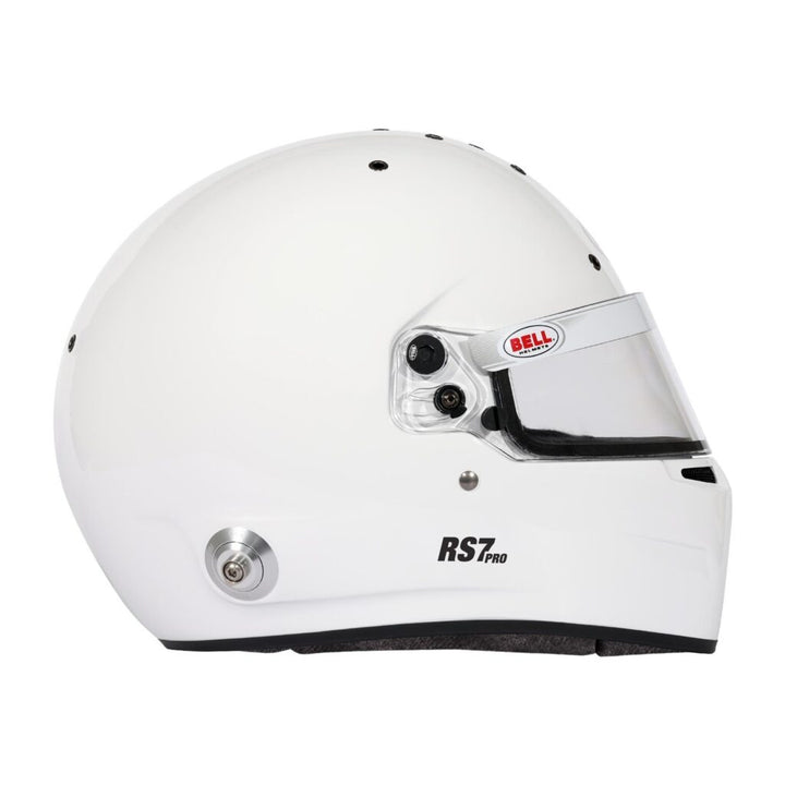 bell 720 helmet BELL HELMET RS7 PRO WHITE (HANS) – Momentum Racing