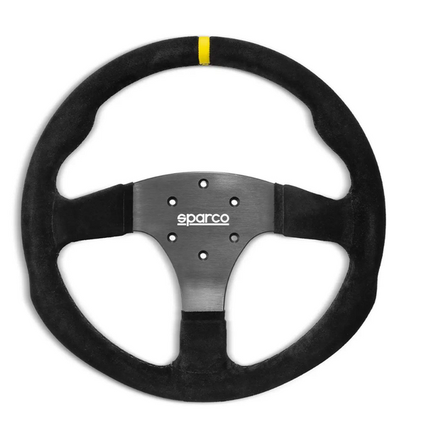 SPARCO R330 SUEDE STEERING WHEEL WITH BUTTON