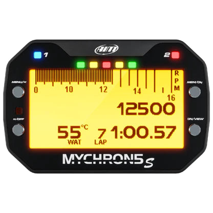 AIM MYCHRON 5S GPS LAP TIMER & WATER TEMPERATURE SENSOR